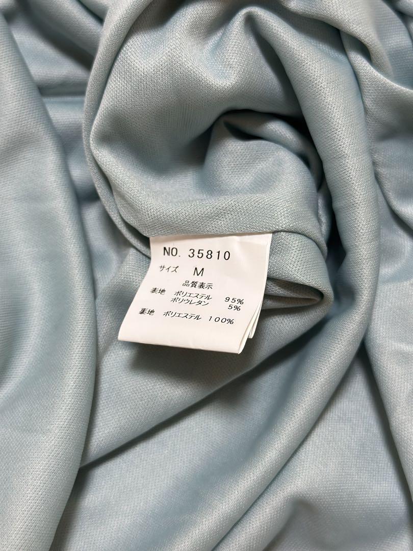【美品】JEAN MACLEAN グリーン オフショルダー ドレス