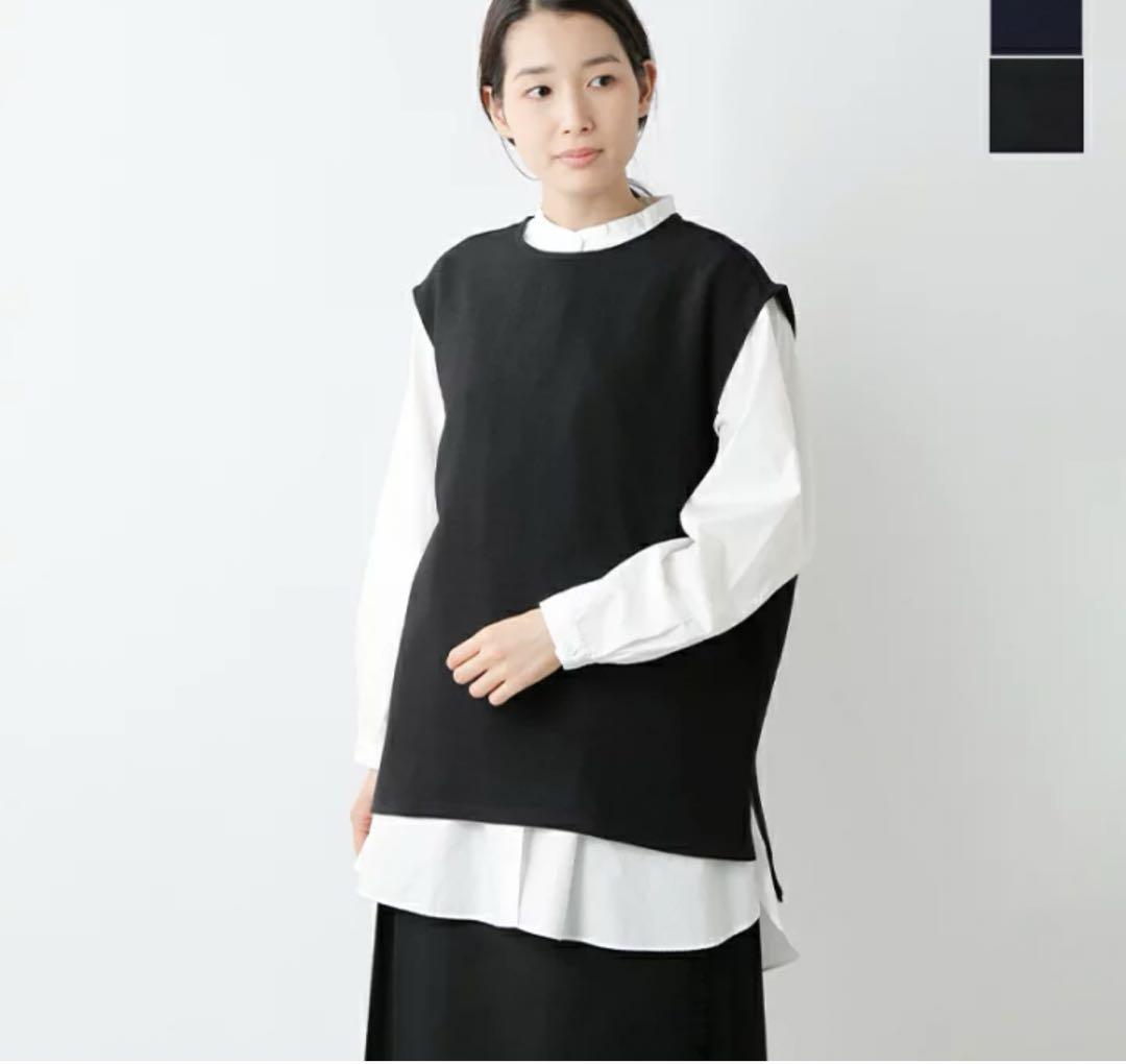 贅沢品 ミズイロインド アンティークジャガードクルーネックワイド トップス