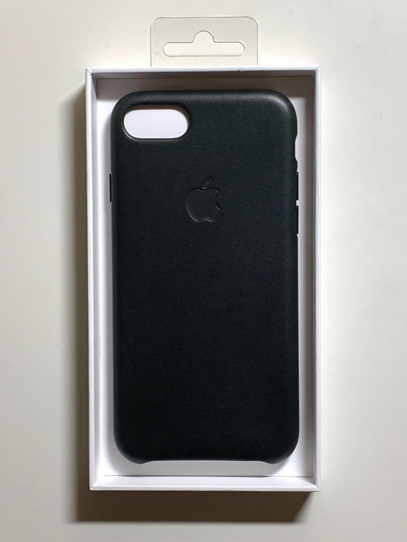 新作ウエア iPhone 新品】純正 7 レザーケース・ブラック① SE / 8 / iPhoneアクセサリー