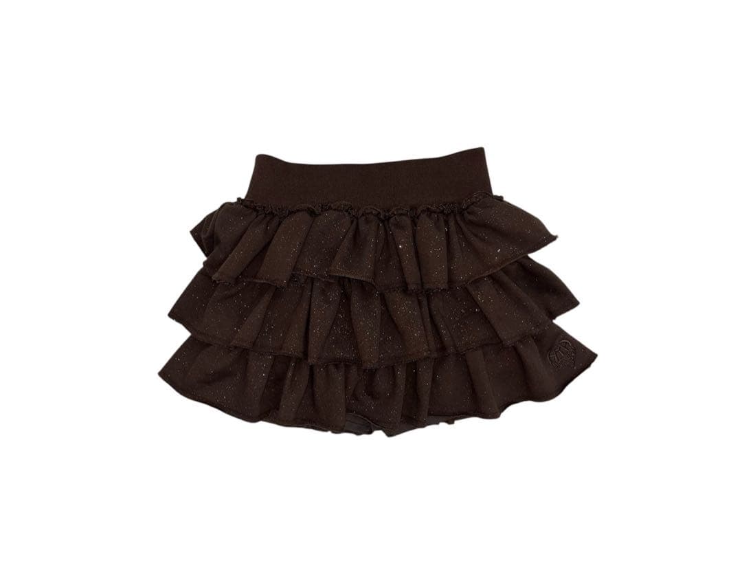 HTH glitter heart logo ブラウン セットアップ HTH glitter heart logo ブラウン セットアップ