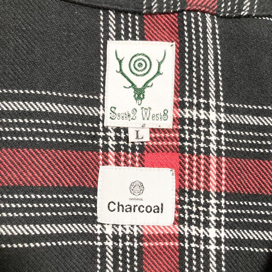 Lサイズ！south2west8 × Charcoal ノーカラージャケット