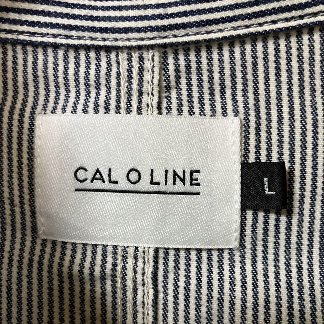 CAL O LINE ヒッコリー カバーオール Lサイズ