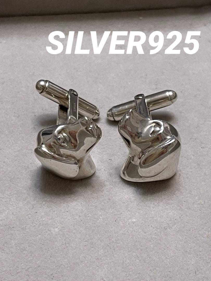 ヴィンテージ SILVER925 dog カフス レア 希少品 5,115円