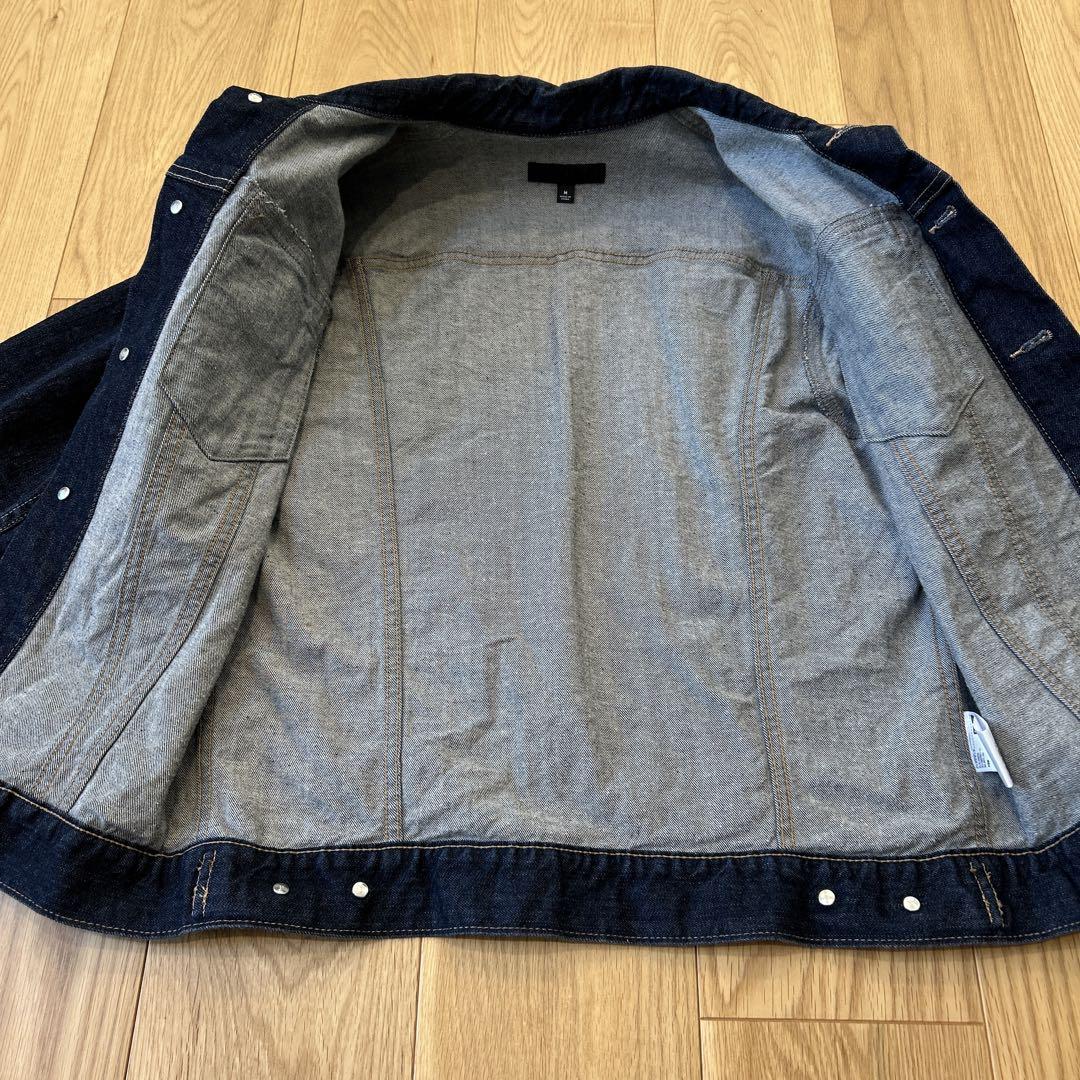 CANTON ダークブルー デニムジャケット Mサイズ 美品】UNIQLO ダークブルー デニムジャケット Mサイズ - メルカリ