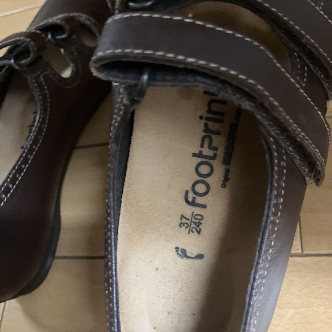 最先端 footprints メルカリ - 37 ストラップローファー ブラウン 靴