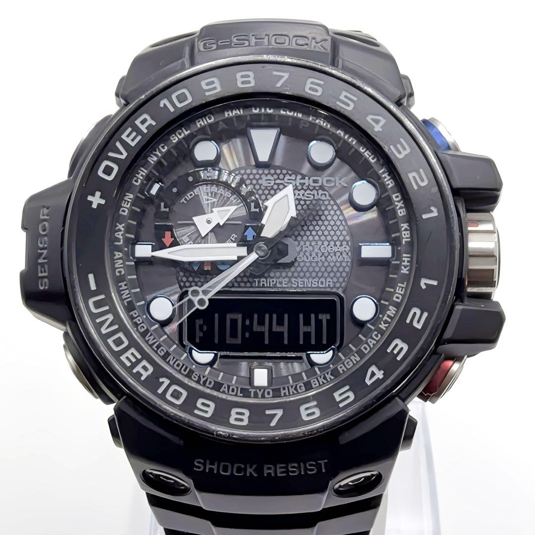 美品 G-SHOCK GWN-1000B ガルフマスター 電波ソーラー カシオ