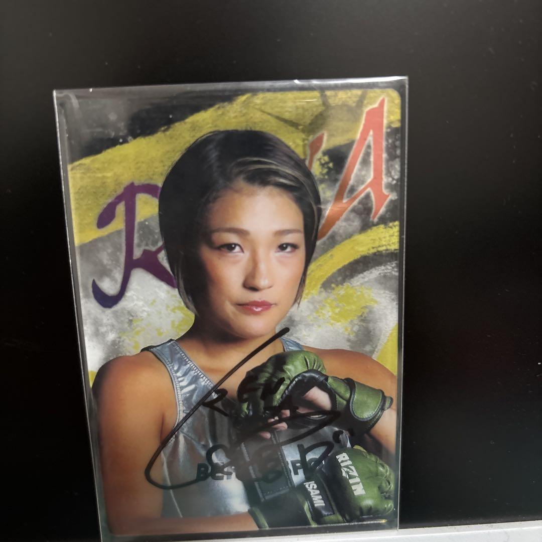 シュートボクシング RENA サイン色紙 おまけトレカ付き シュートボクシング RENA サイン色紙 おまけトレカ付き シュート