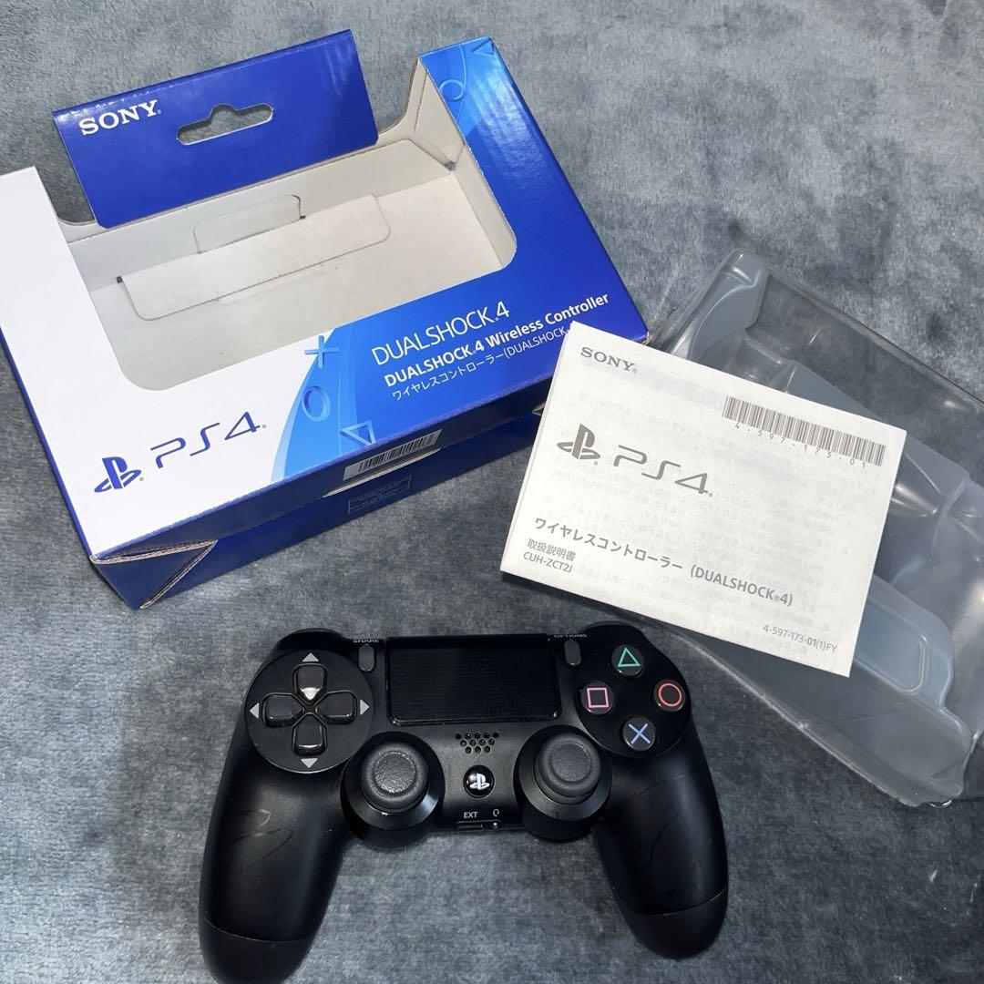 PS4 ワイヤレスコントローラー DUALSHOCK4 ジェット・ブラック　純正 61TjhzcMqNL._AC_SY200_QL15_.jpg