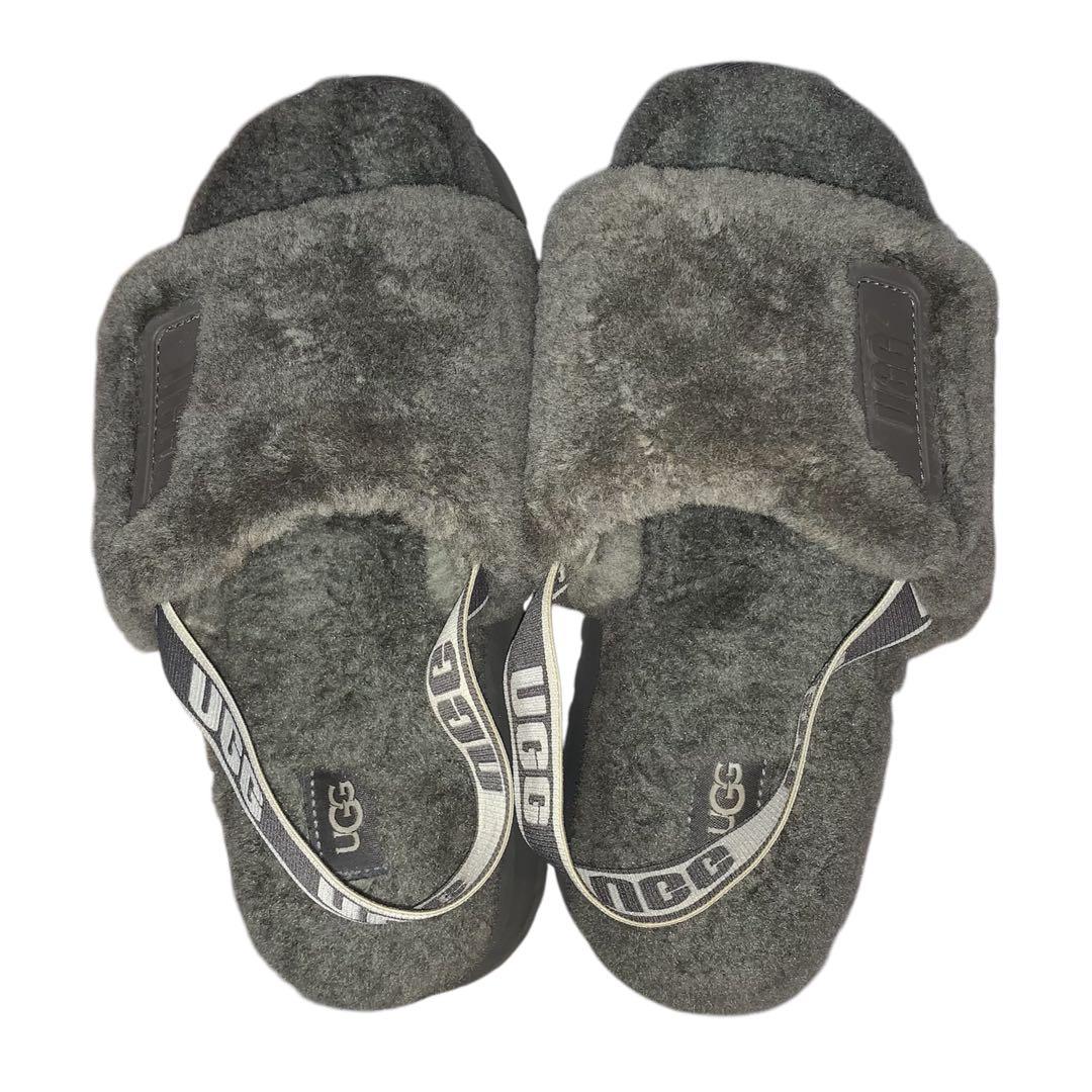 UGG ファーサンダル グレー