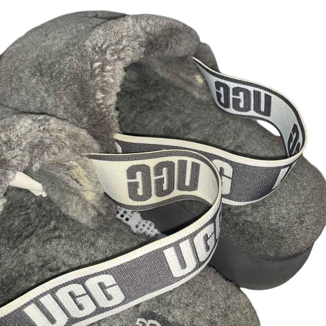 UGG ファーサンダル グレー