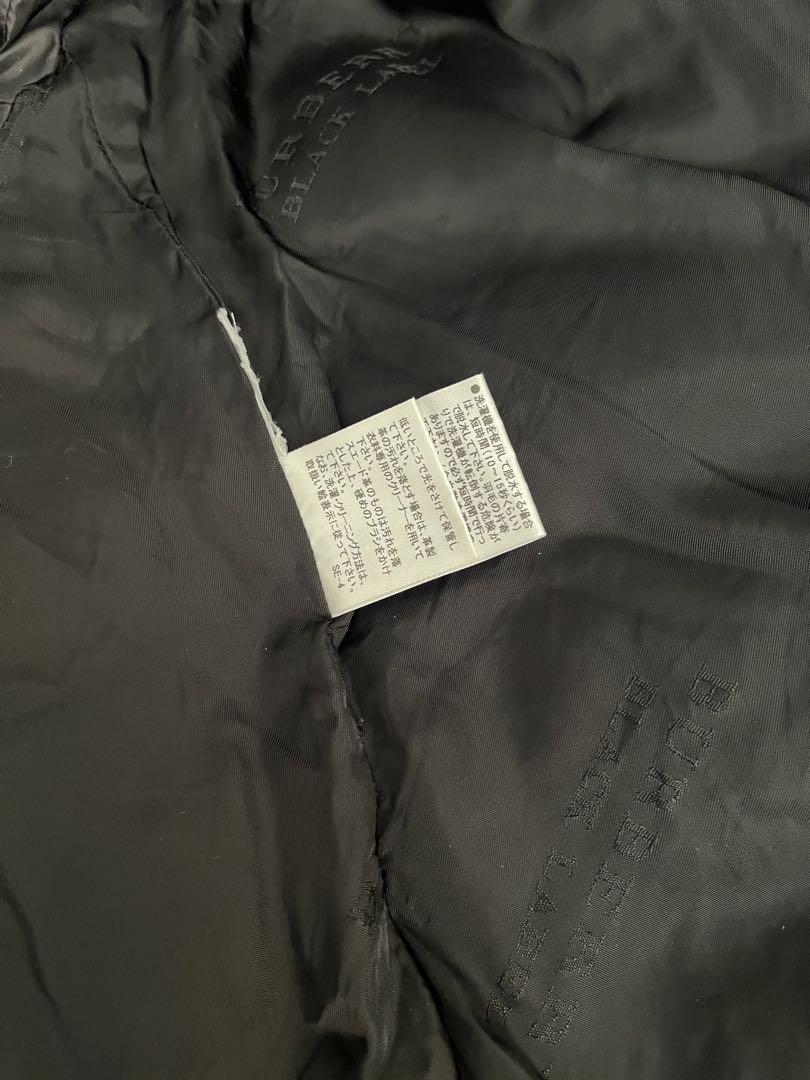 コスタBURBERRY BLACK LABELネイビー ダウンジャケット