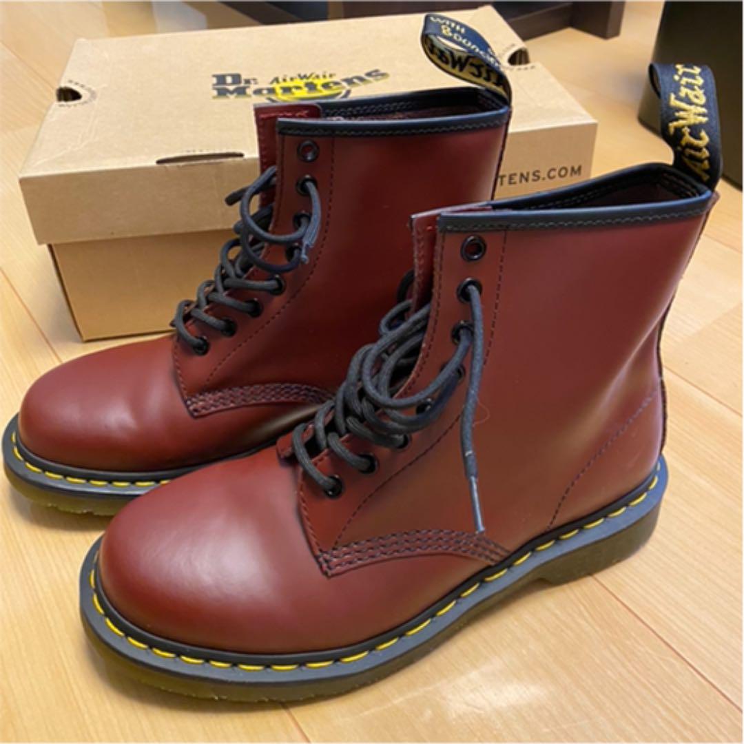 訳あり イングランド製 Dr.Martens 8ホール 古着 チェリー ドクター