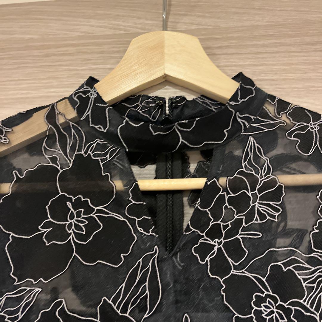 スーツ・フォーマル・ドレス Acka. all sheer flower dress