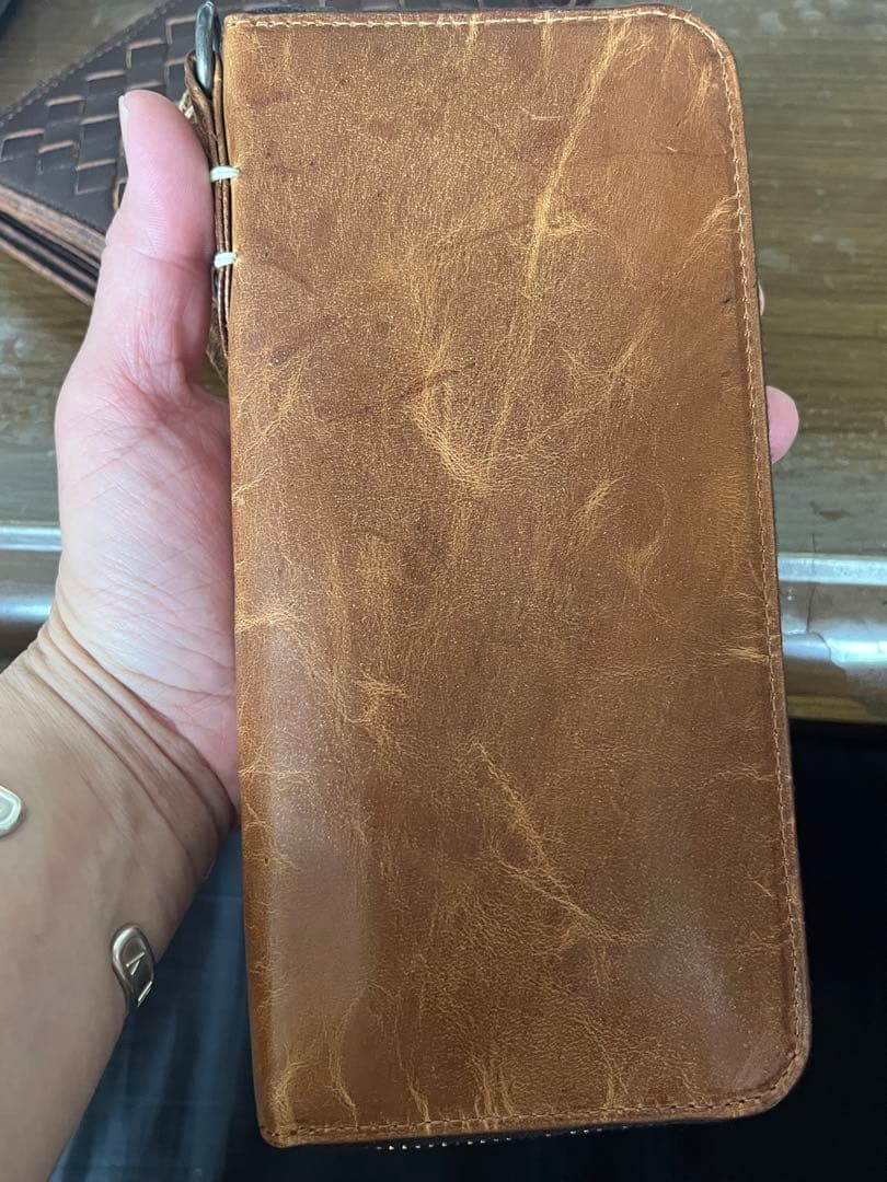 【タグ付き·新品未使用】SOLATINA 長財布 ブラウン レザー