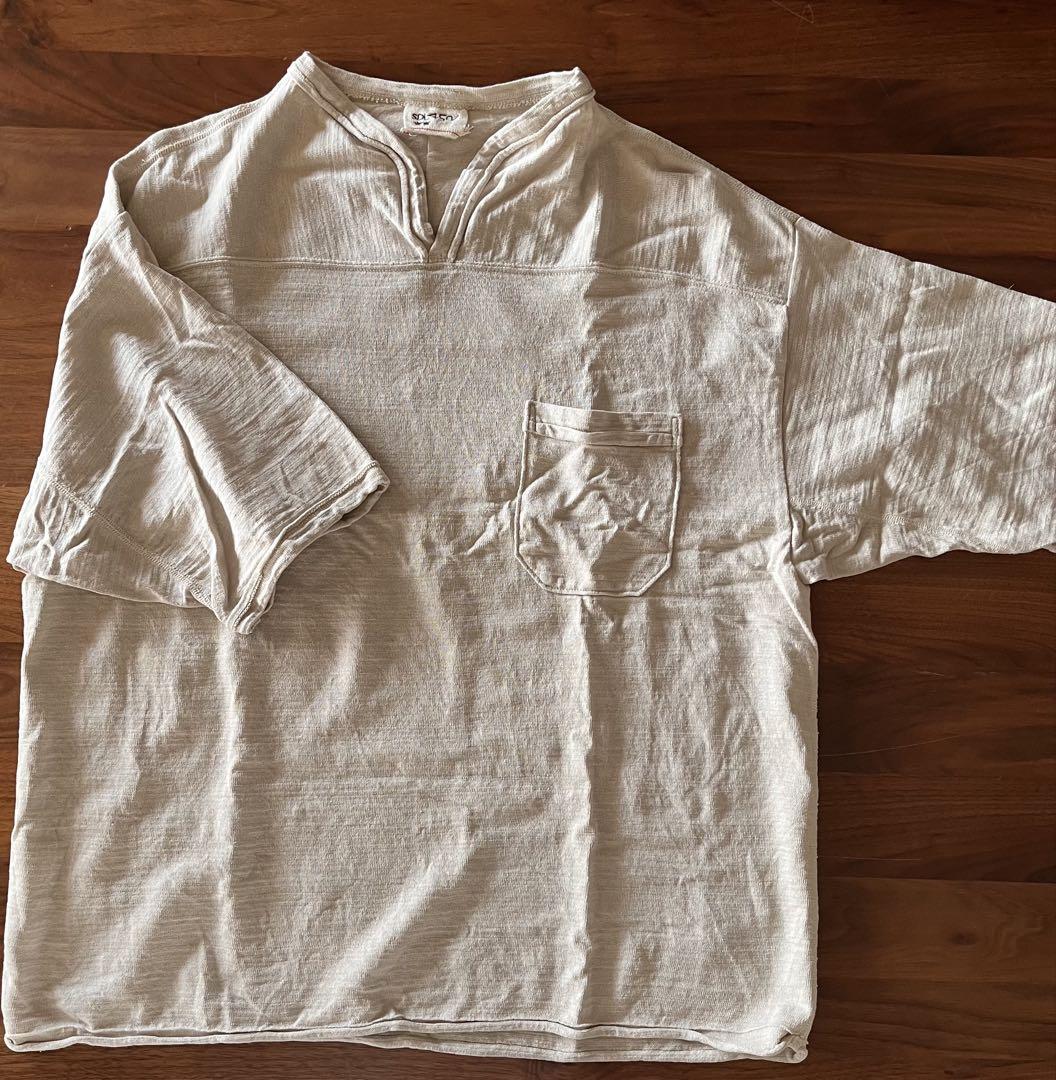 【最終割】45r でこぼこギマニットソーの908アウターTシャツ　サイズ2