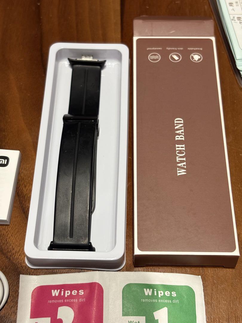 Redmi Watch 4 ブラック　保護ケース　保護フィルム　交換バンド付き