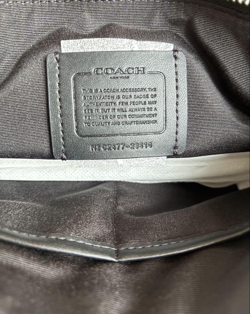 新品未使用 COACH クラッチバッグ 黒 ブラック セカンドバッグ コーチ