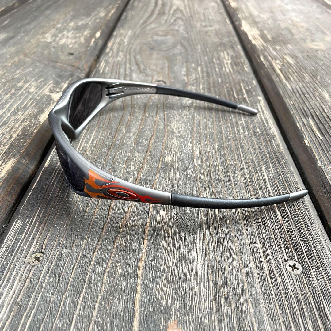 小物 Oakley straight jacket fire flame 90s