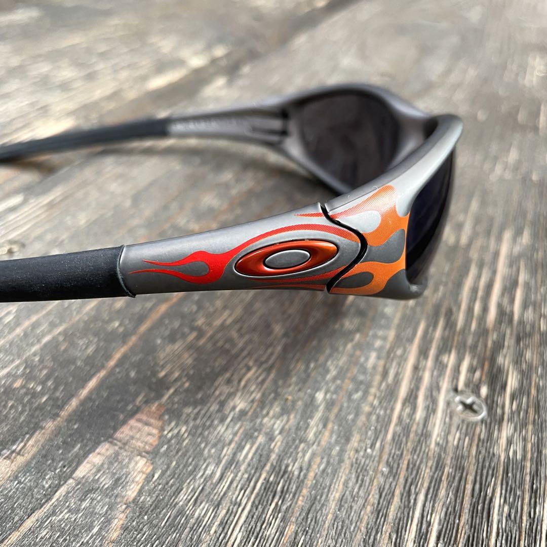 小物 Oakley straight jacket fire flame 90s