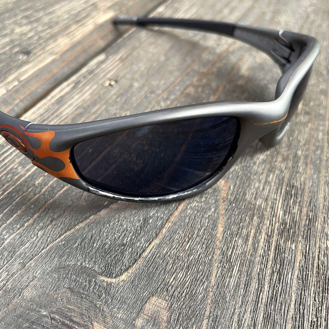 小物 Oakley straight jacket fire flame 90s