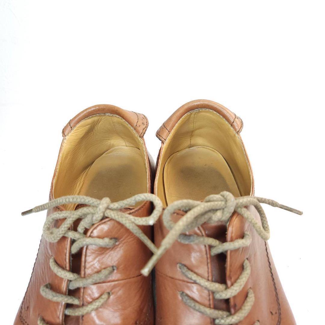 アルフレッドバニスター　ストレートチップ　内羽根　茶　25.5㎝