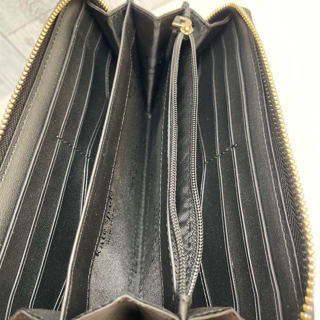 【新品】ケイトスペードkate spade 長財布バイカラー黒ベージュ　ジッピー