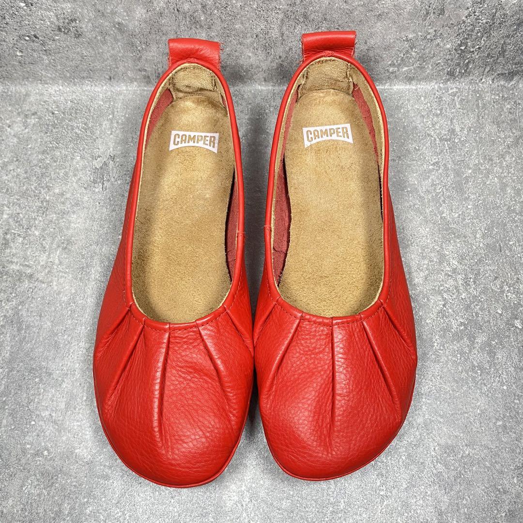 新品未使用】CAMPER カンペール 24cm ライト ニナ フラットシューズ
