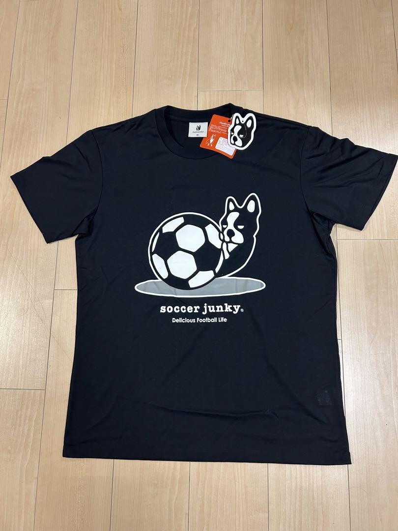 soccer junky ドライTシャツとハーフパンツセット 黒