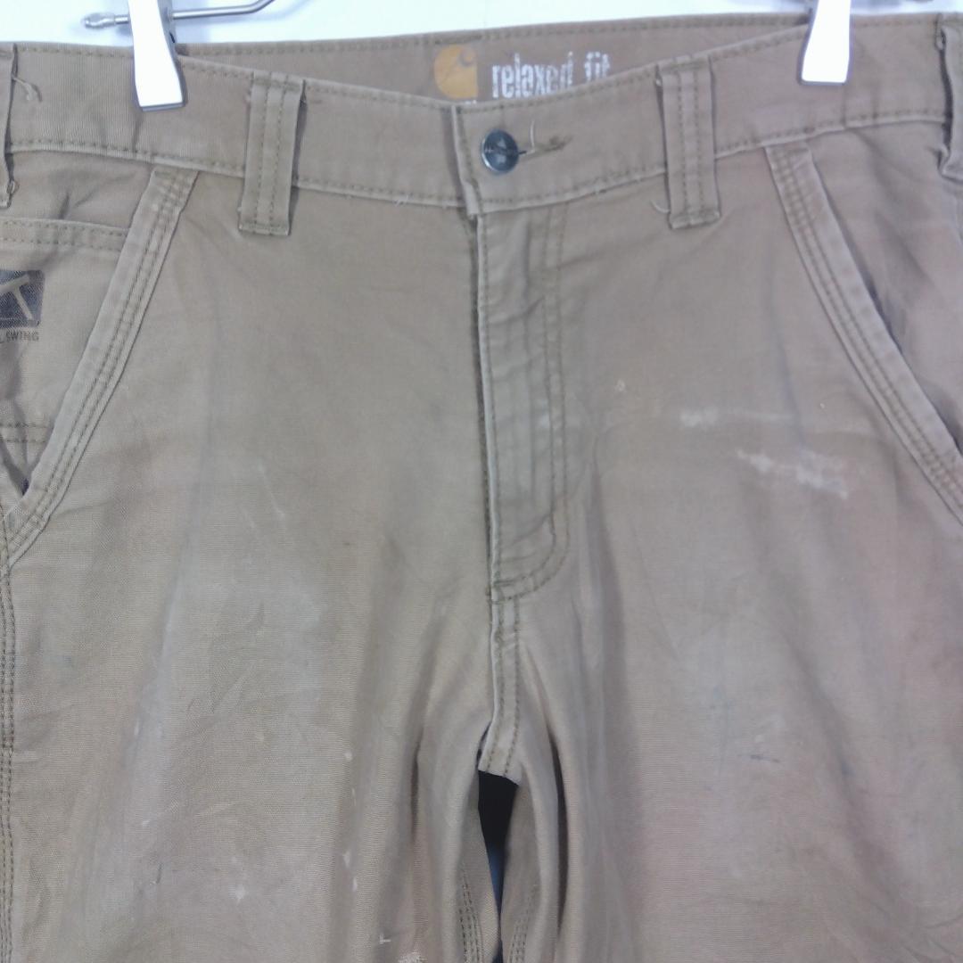 carhartt ワークパンツ 31x32 ベージュ リラックスフィット