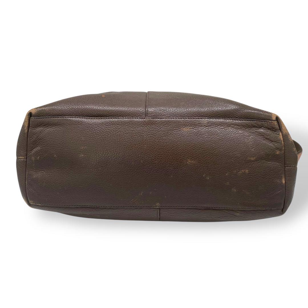 coach コーチ ビジネスバッグ 2way ショルダー レザー ブラウン