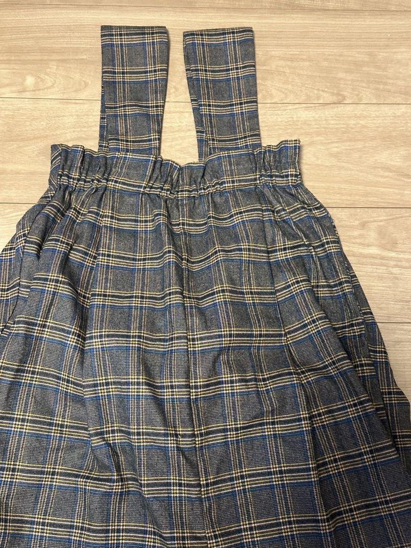 【人気ショップが最安値挑戦！】 買う 安く 方法ファッション レイビームスチェック柄 - サロペット・オーバーオール・オールインワン