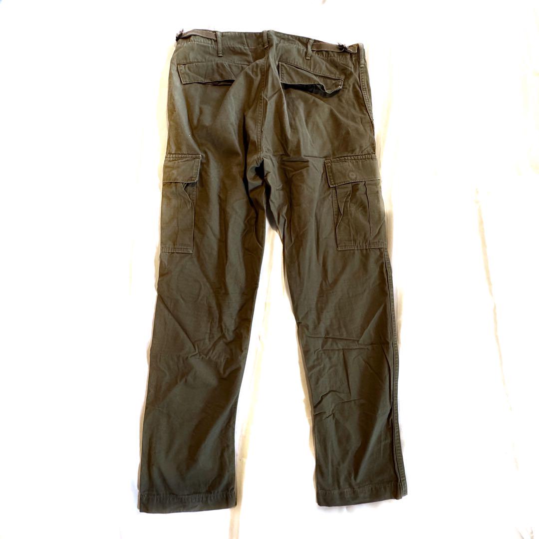 美品 orSlow オアスロウ 6ポケカーゴパンツ スリムフィットリップストップ