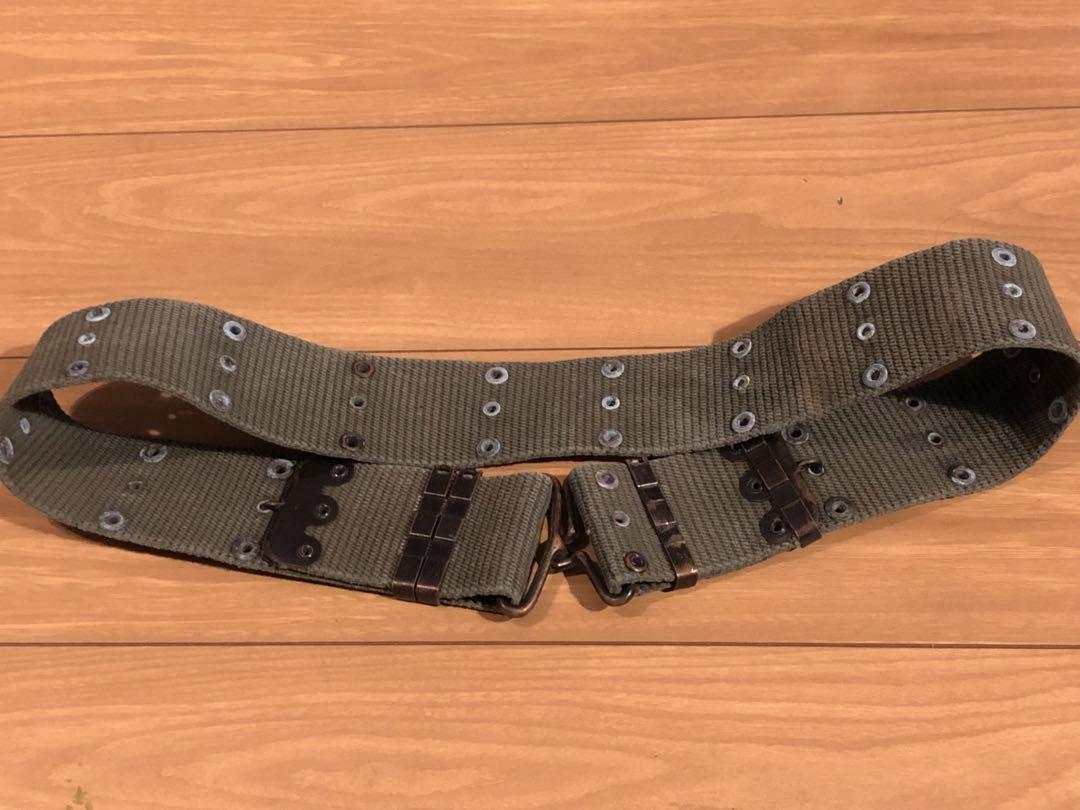 希少品　米軍　ベトナム戦争　M1956年型　縦織コットン　ピストルベルト　実物 希少品 米軍 ベトナム戦争 M1956年型 縦織コットン ピストル