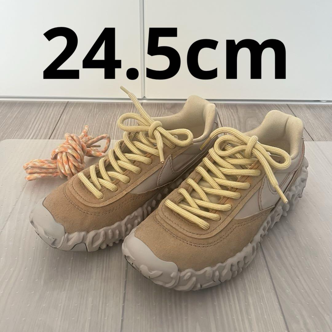 NIKEナイキOverBreakSPオーバーブレイク ベージュスニーカー24.5