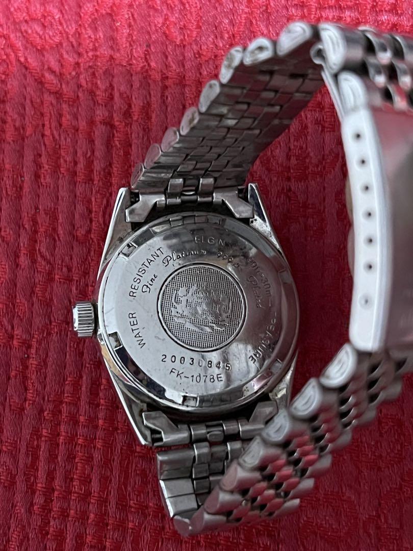 ELGIN FINE platinum 999.5 メンズ腕時計