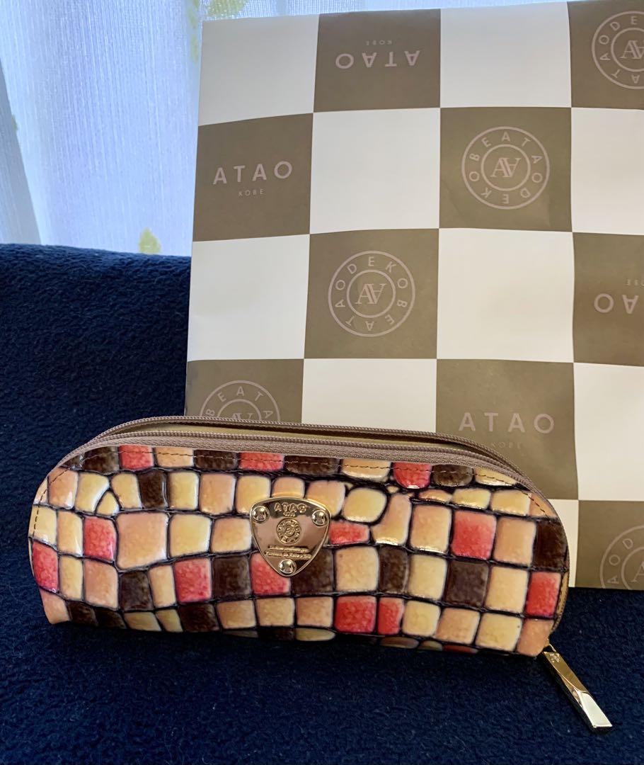 アタオ atao 桜 ピンク ステンドグラス ペンケース 眼