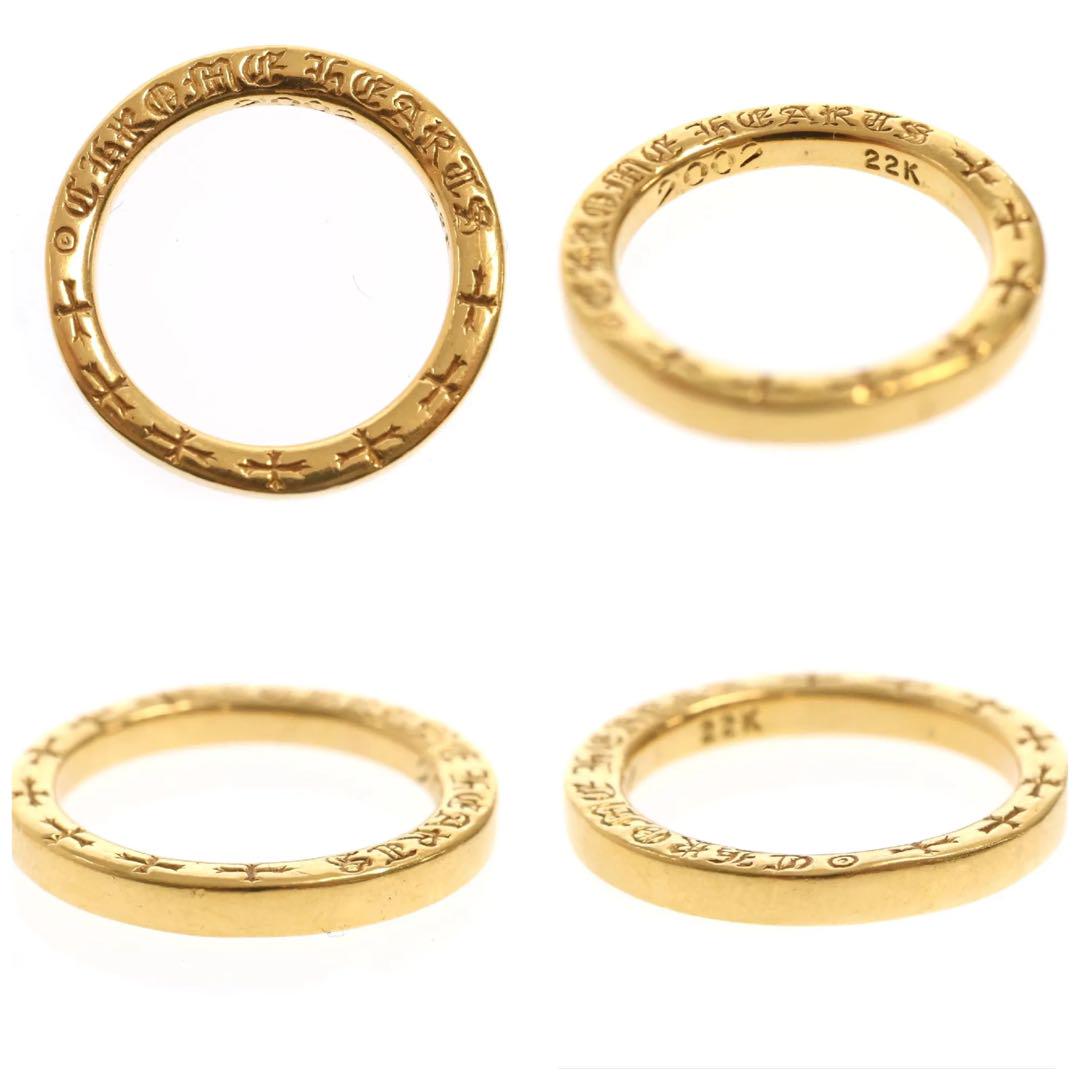クロムハーツ リング 22K NTFL 14号 chromehearts 美品