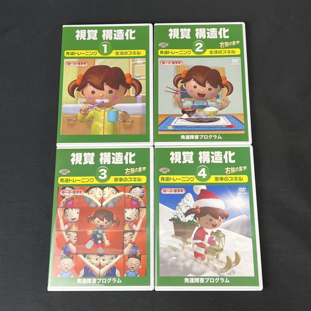 星みつる式 発達トレーニング DVD 視覚構造化1〜4 生活 家事の 星みつる式 発達トレーニング DVD 視覚構造化1〜4 生活 家事の