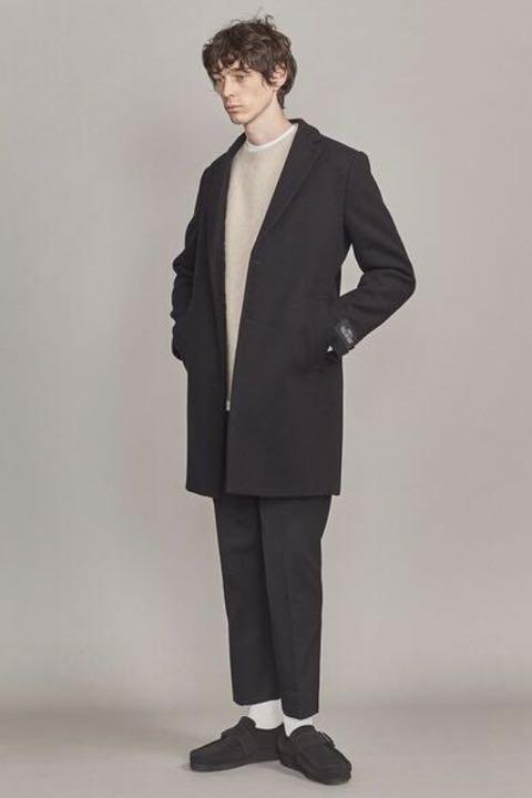 再値下げ】UNITED ARROWS B&Y メルトンチェスターコート黒