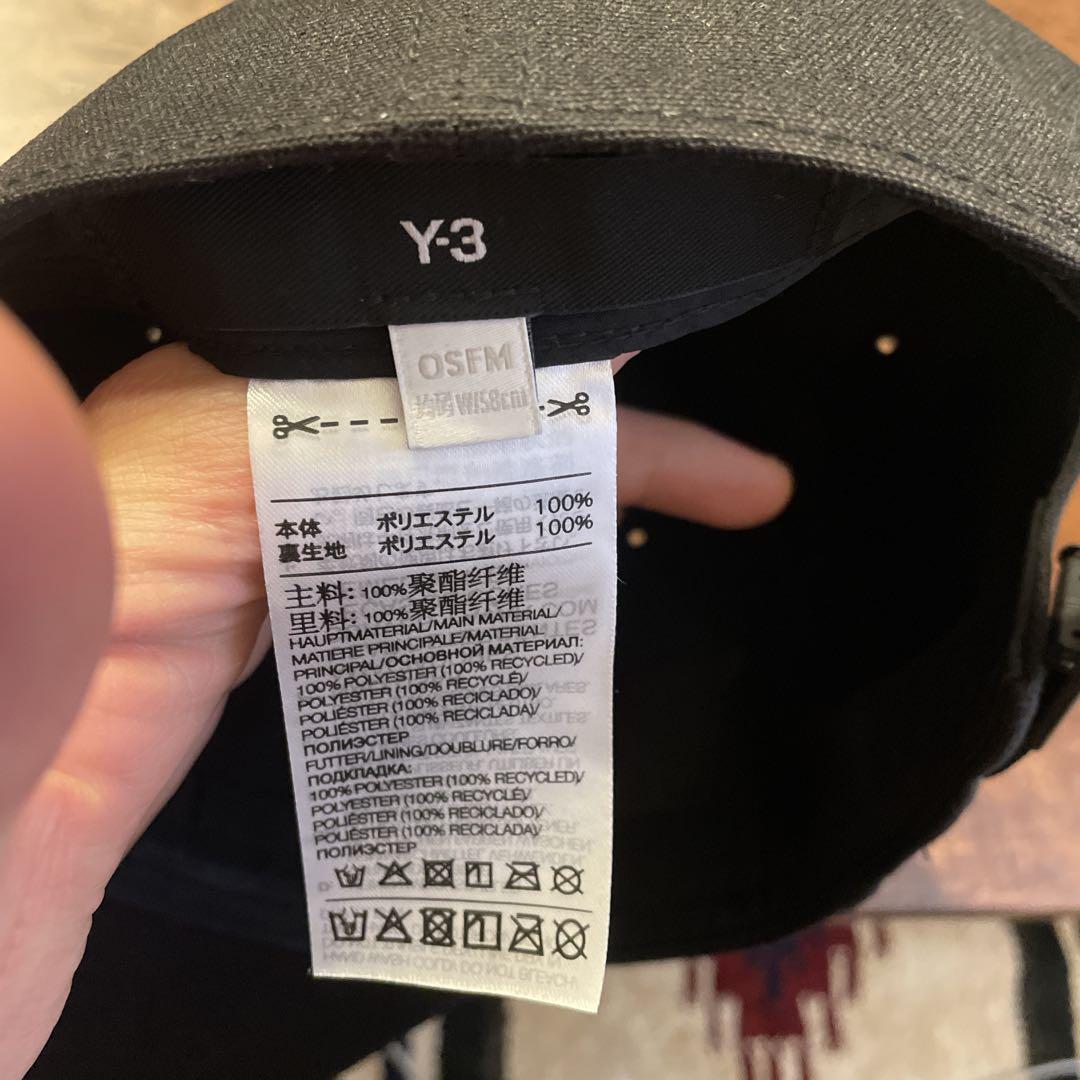 Y-3 ブラック ベースボールキャップ