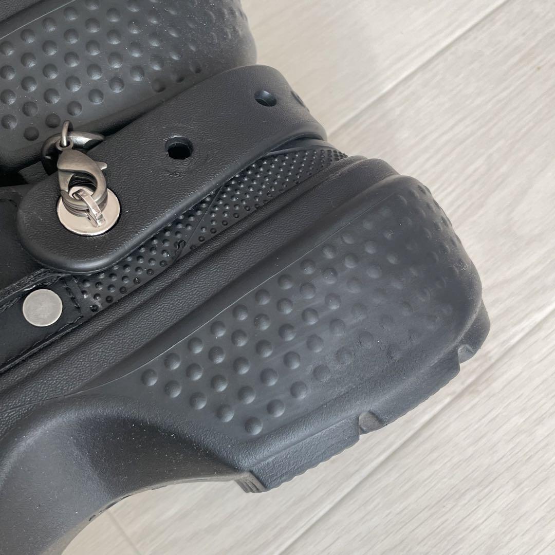 靴 crocs Stomp Embellished Clog Black 24cm