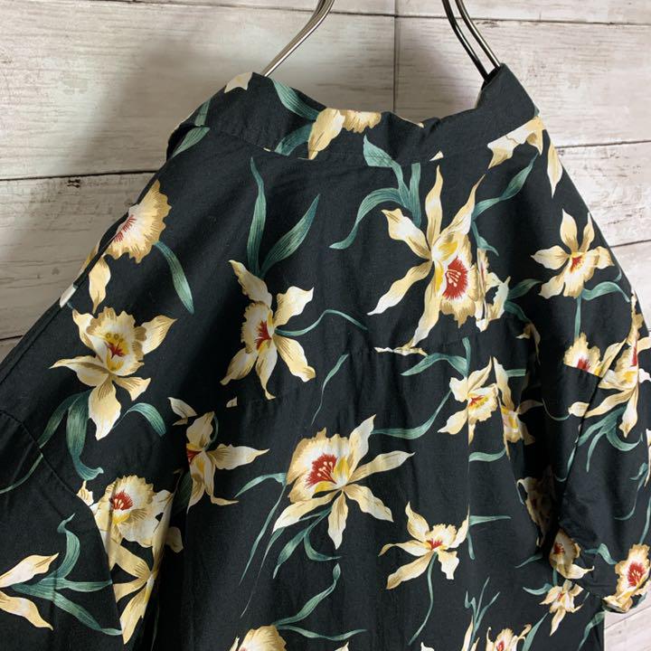 古着 花 フラワー 総柄 ハワイ製 a7pfV-m99416591301 パラダイスファウンド アロハシャツ 開襟 得価NEW