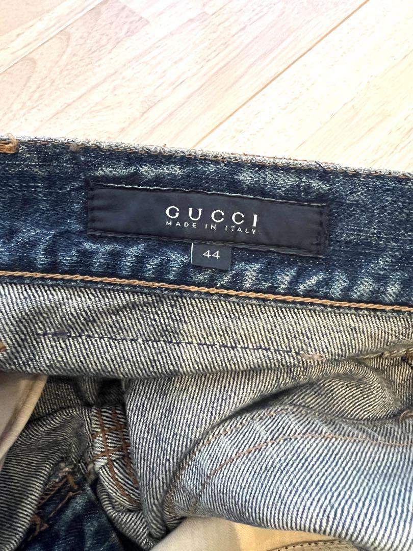 新入荷 ゆっこ様専用】グッチGUCCI 本物 ジーンズ ストレート デニムパンツ パンツ