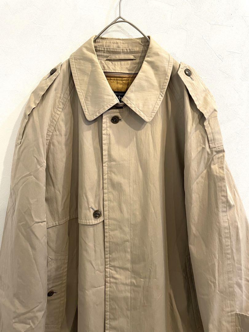 90s　BURBERRYS　バーバリー　ステンカラーコート　ベージュ　M相当