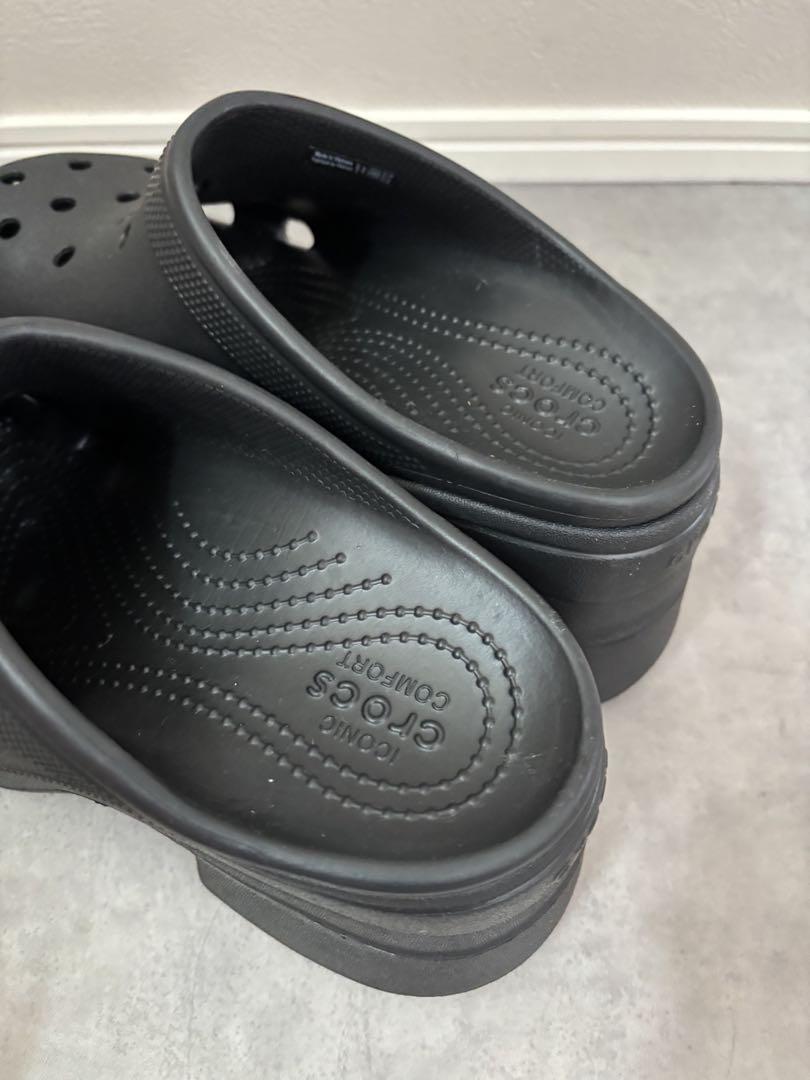 未使用 crocs クロックス 厚底 サンダル チャンキーヒール