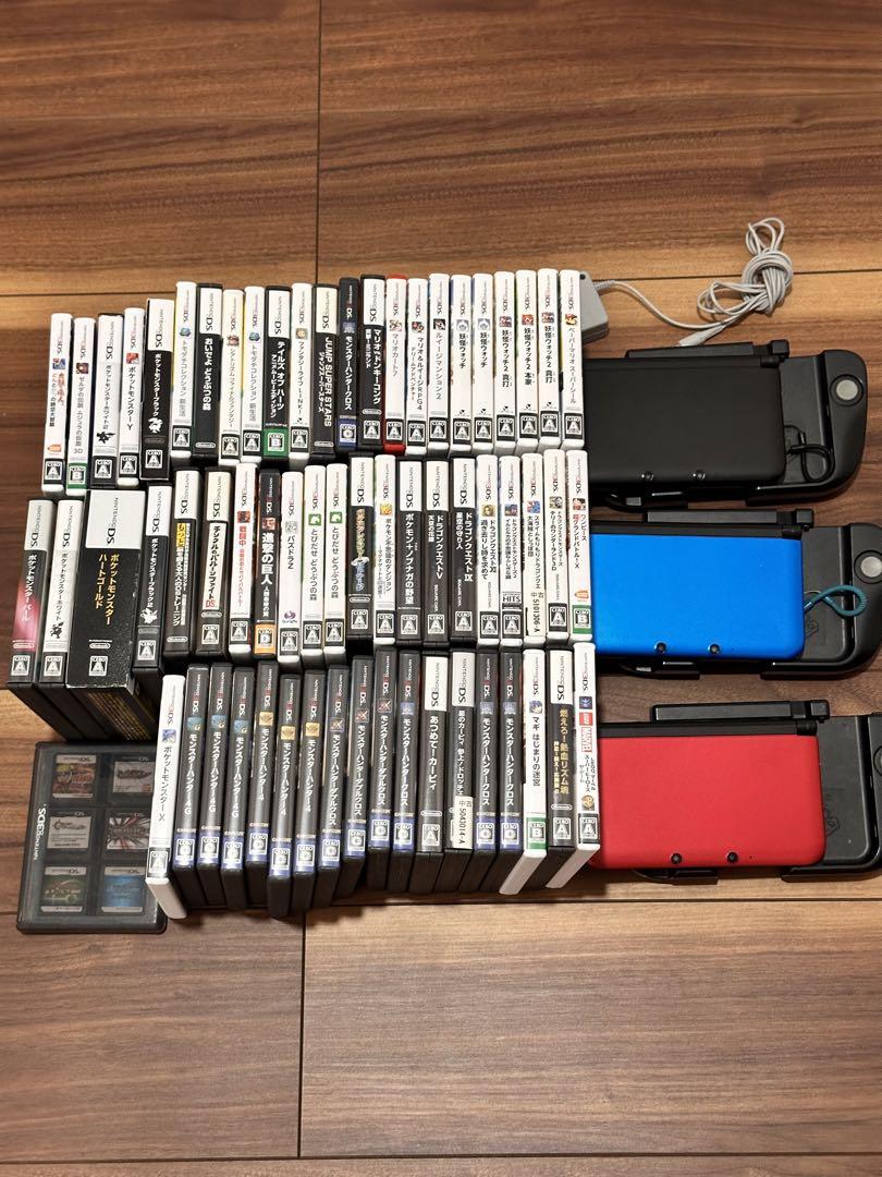 3DS⭐︎LL★完動品3台!ソフト60本以上! 画像1