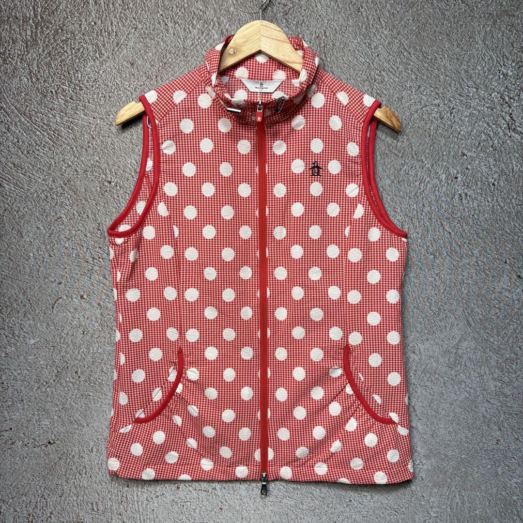 【新品】 Munsingwear ベスト ドット柄 UVカット