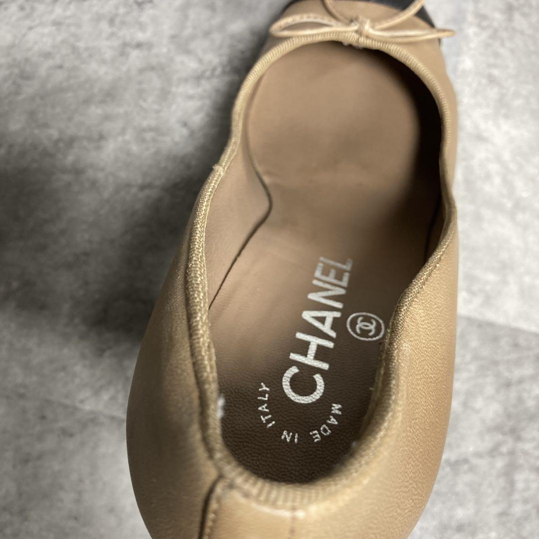 【美品・良品】✨CHANEL バイカラー　ハイヒールパンプス　ココマーク37.5