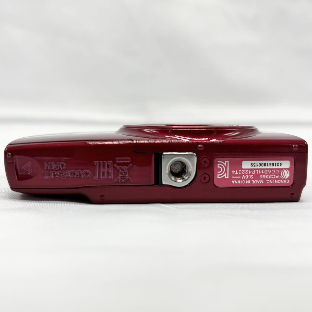 完動品 Canon IXY 190RE レッド バッテリー 充電器 説明書付き