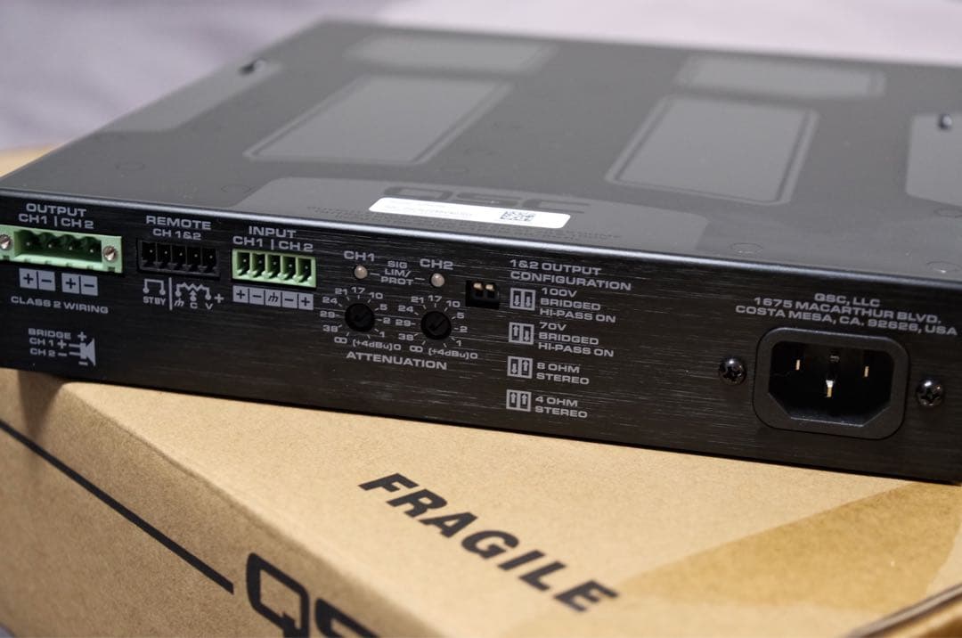 セール開催中！ 相場約14万円 QSC SPA2-200 200W×2ch 衝撃価格！